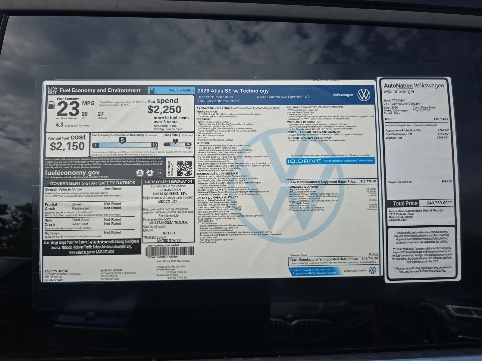 2026 Volkswagen Atlas SE w/Tech - Photo 19