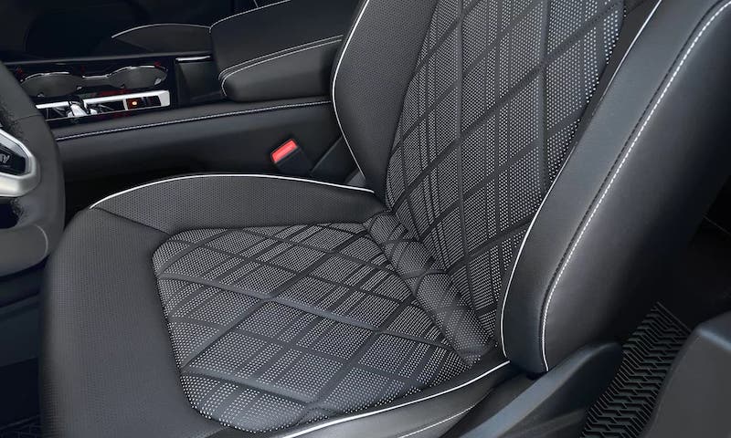 2024 VW Atlas with diamond stitching on seat