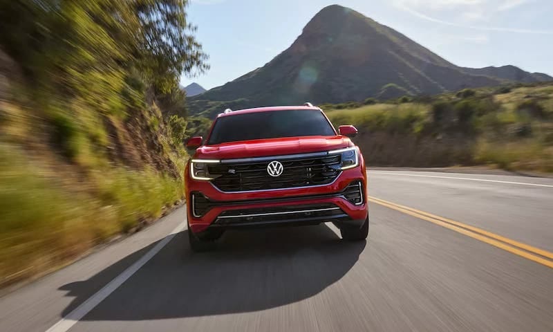 2024 VW Atlas driving down the road