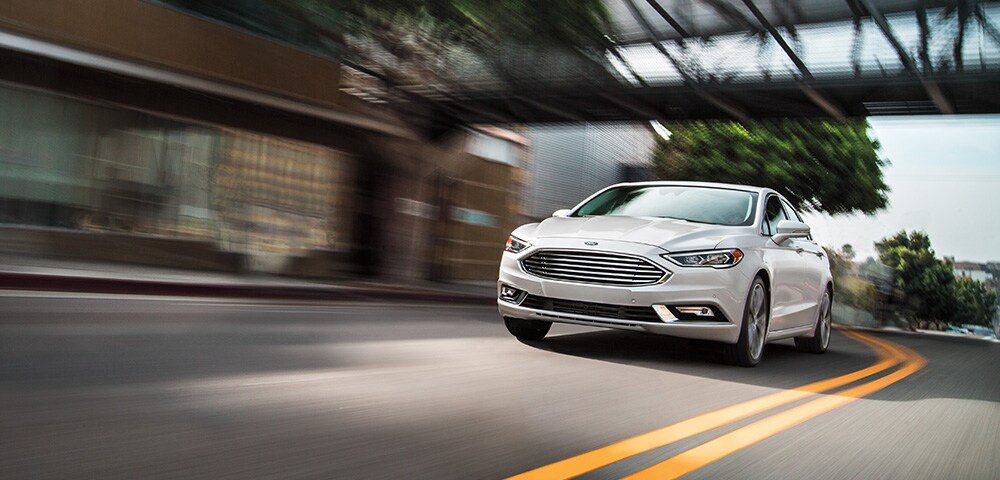 2018 Ford Fusion For Sale Near Saint Paul Rear three-quarter view of 2018 Ford Fusion