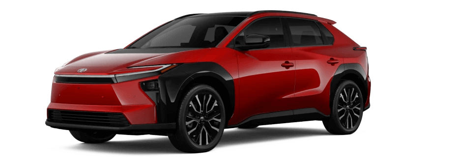 Toyota bZ in Supersonic Red