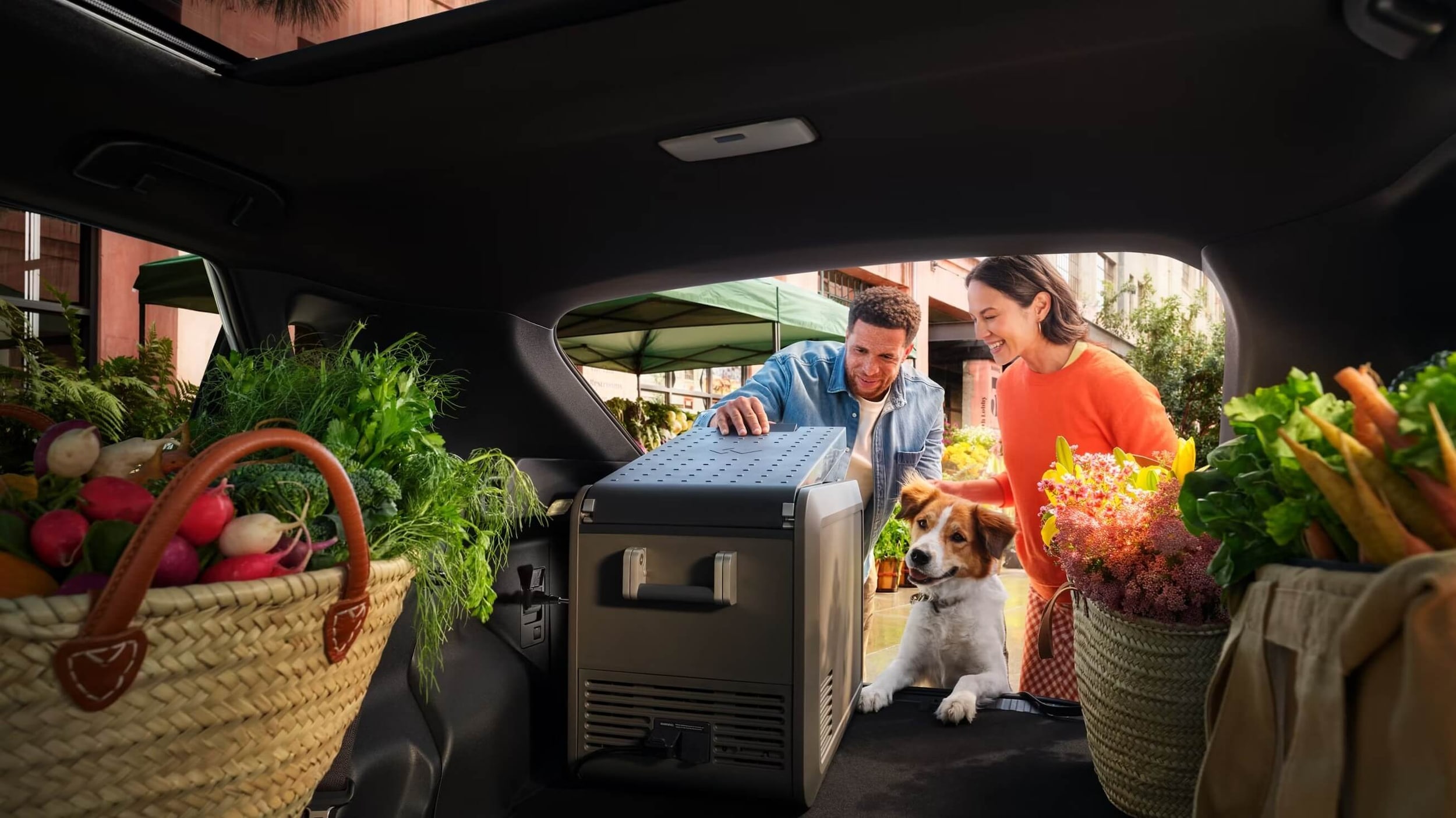 Interior shot of Toyota bZ
