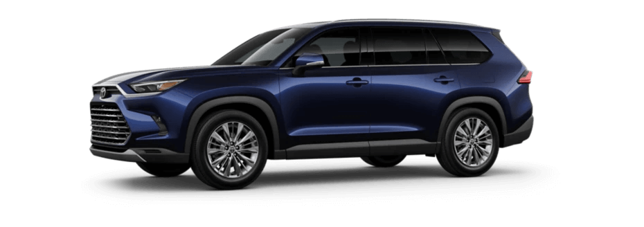 A dark blue Grand Highlander