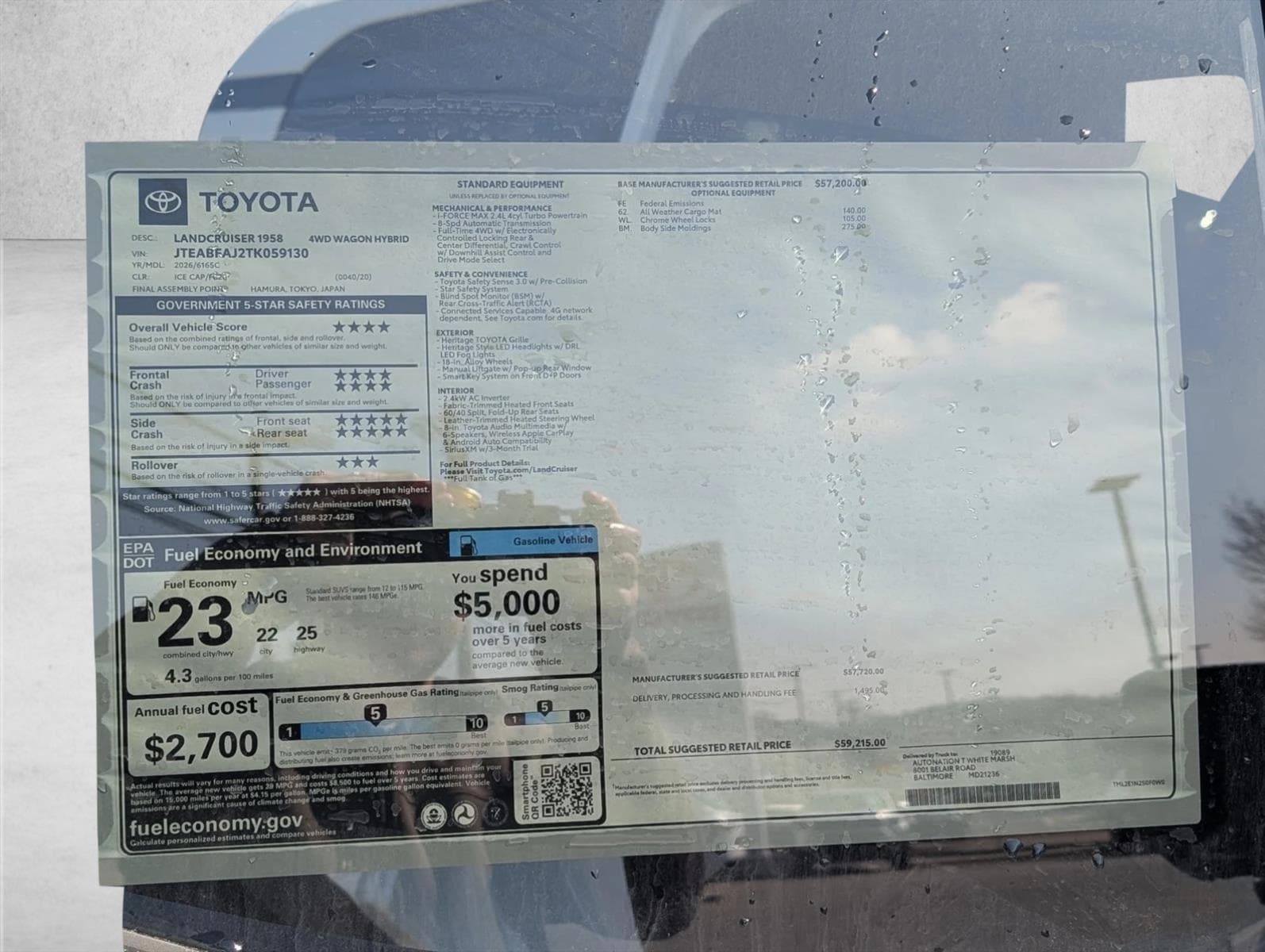 2026 Toyota Land Cruiser Land Cruiser 1958 - Photo 17