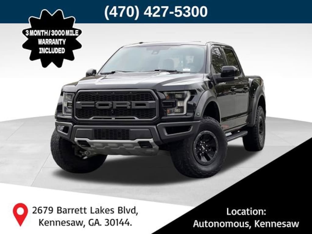 Used 2018 Ford F-150 Raptor Truck SuperCrew Cab