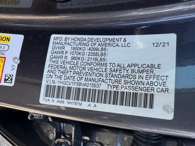 2022 Honda Accord EX-L - Photo 37