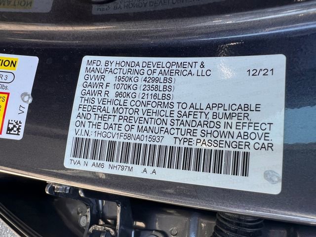 2022 Honda Accord EX-L - Photo 37