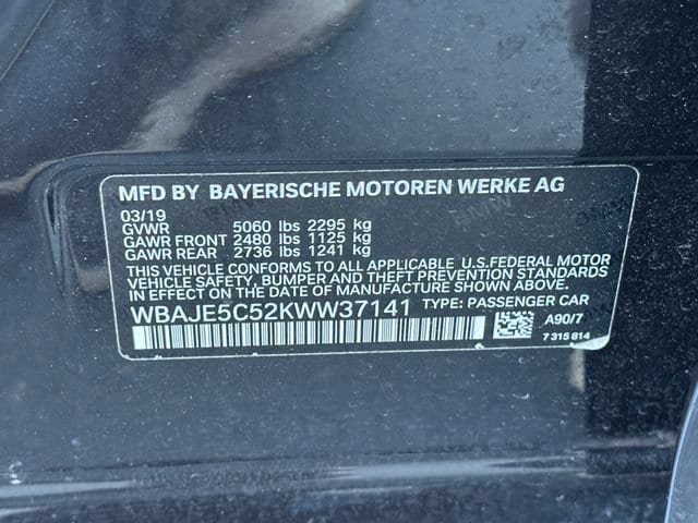 2019 BMW 5 Series 540i - Photo 42