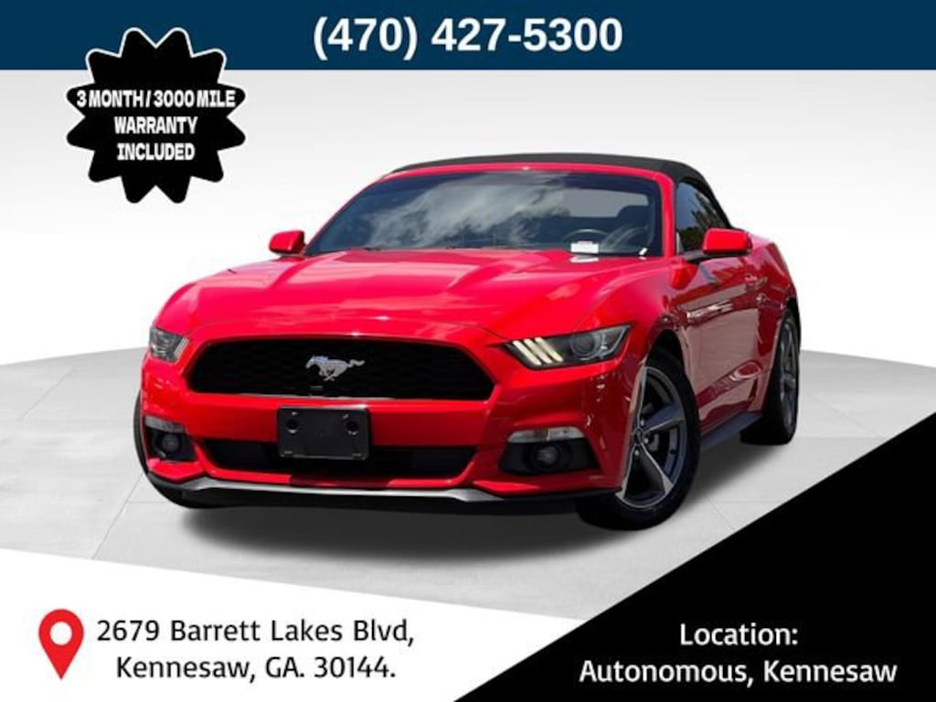 Used 2015 Ford Mustang V6 Convertible