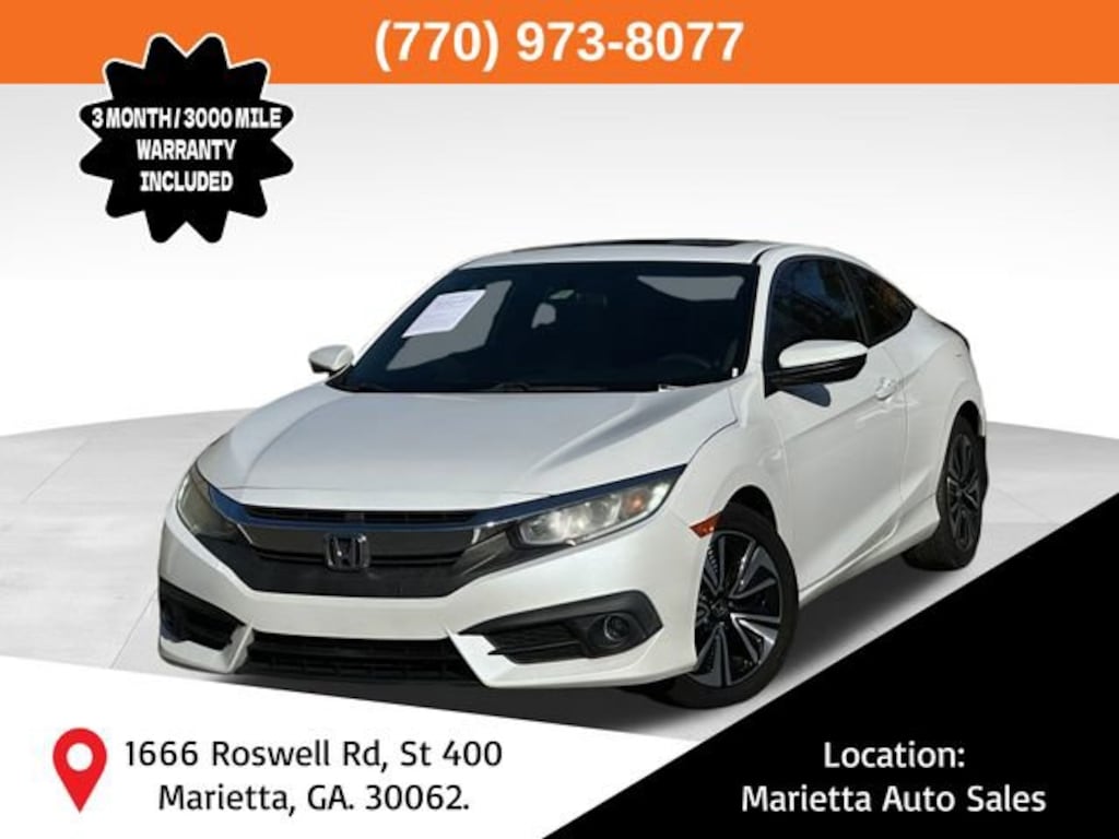 Used 2016 Honda Civic EX-T Coupe