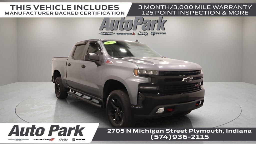 Certified 2021 Chevrolet Silverado 1500 LT Trail Boss Truck Crew Cab