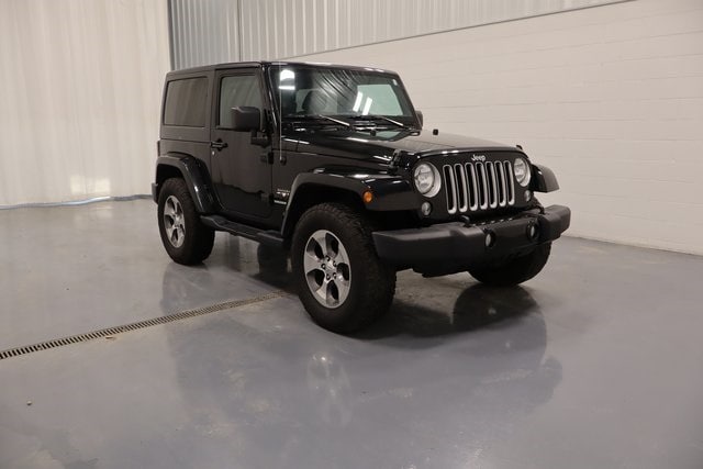 Used 2017 Jeep Wrangler Sahara with VIN 1C4AJWBG3HL712656 for sale in Plymouth, IN