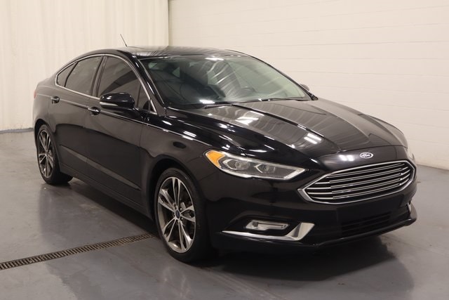 Certified 2017 Ford Fusion Titanium with VIN 3FA6P0K91HR148595 for sale in Plymouth, IN