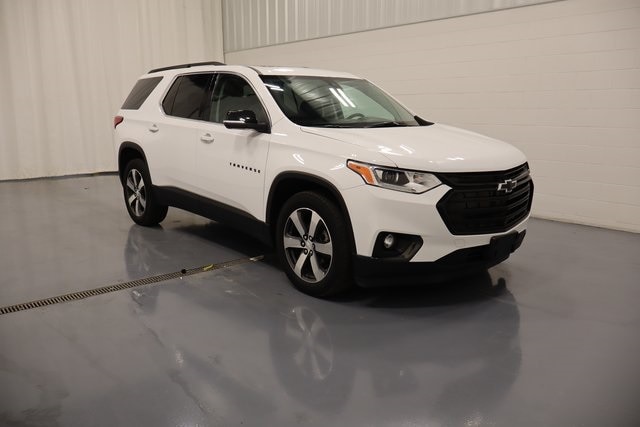 Used 2021 Chevrolet Traverse True North with VIN 1GNEVHKW5MJ126885 for sale in Plymouth, IN