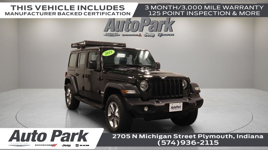 Certified 2018 Jeep Wrangler Unlimited Sport 4x4 SUV