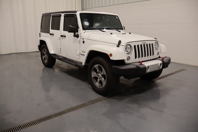 Used 2016 Jeep Wrangler Unlimited Sahara with VIN 1C4BJWEGXGL346449 for sale in Plymouth, IN