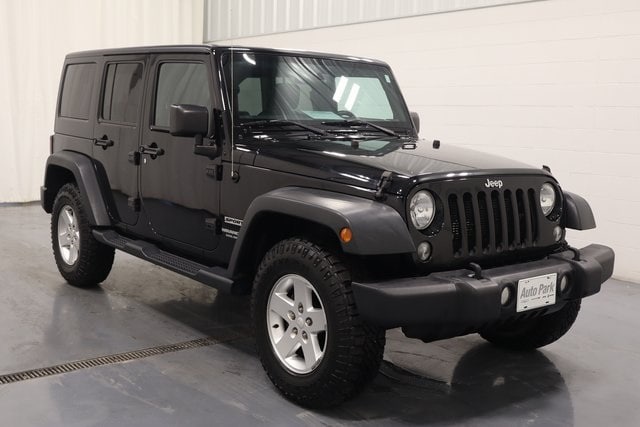 Certified 2015 Jeep Wrangler Unlimited Sport with VIN 1C4BJWDG5FL509377 for sale in Plymouth, IN