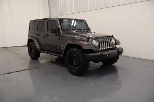 Used 2017 Jeep Wrangler Unlimited Sahara with VIN 1C4BJWEG1HL625953 for sale in Plymouth, IN