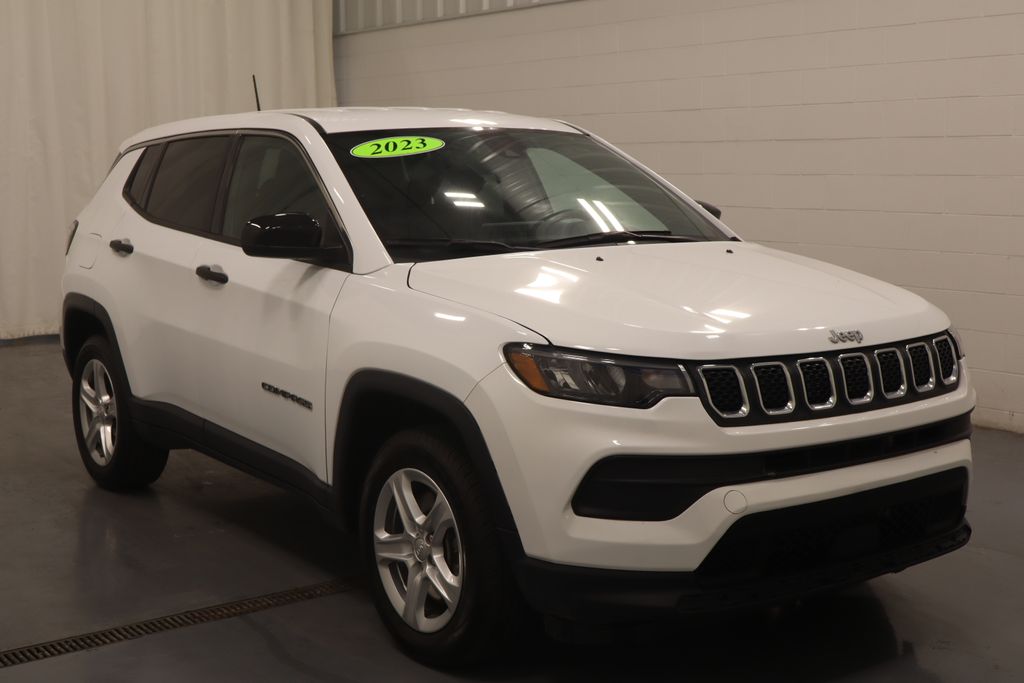 Used 2023 Jeep Compass Sport with VIN 3C4NJDAN6PT568481 for sale in Plymouth, IN