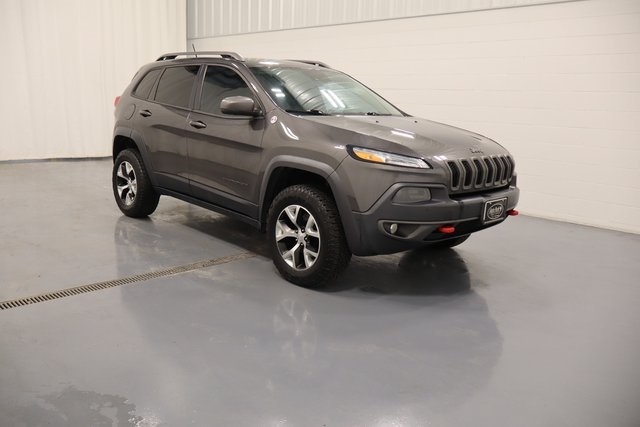 Used 2014 Jeep Cherokee Trailhawk with VIN 1C4PJMBS8EW141209 for sale in Plymouth, IN