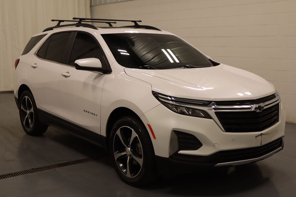 Certified 2022 Chevrolet Equinox LT with VIN 3GNAXUEV2NL256301 for sale in Plymouth, IN