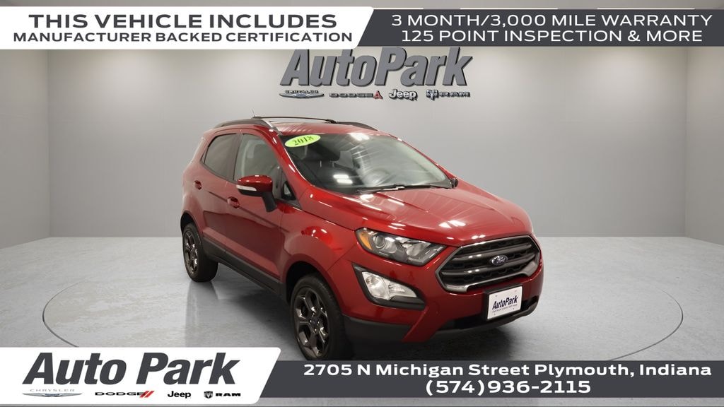 Certified 2018 Ford EcoSport SES SUV