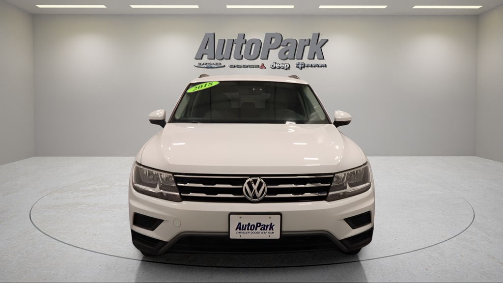 Certified 2018 Volkswagen Tiguan S with VIN 3VV0B7AX6JM095498 for sale in Plymouth, IN