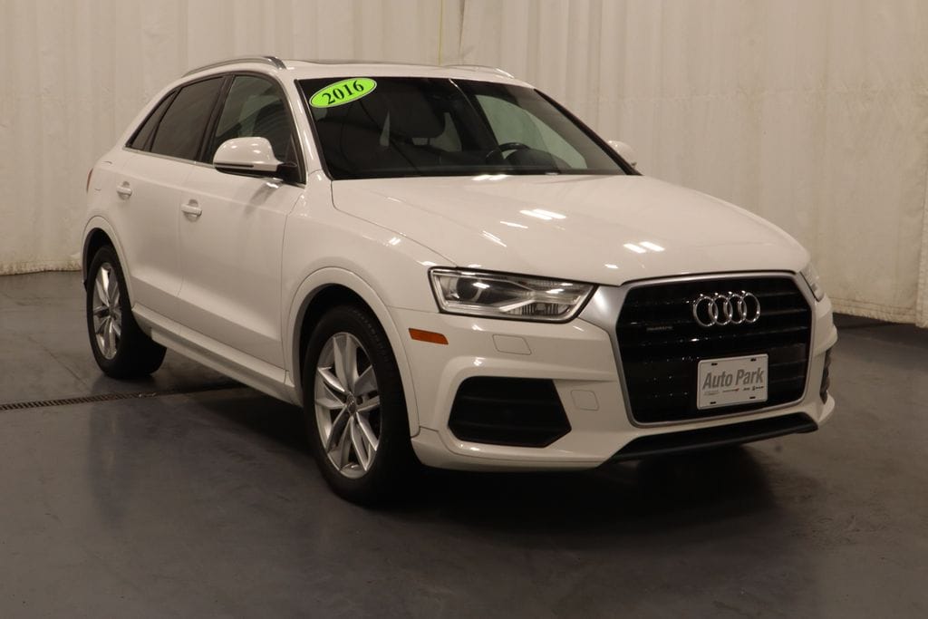 Used 2016 Audi Q3 Premium Plus with VIN WA1EFCFSXGR015930 for sale in Plymouth, IN