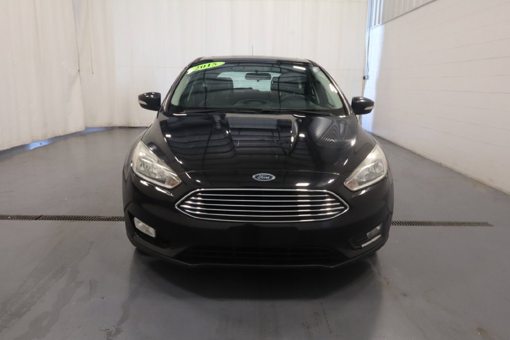 Used 2015 Ford Focus Titanium with VIN 1FADP3N28FL235798 for sale in Plymouth, IN