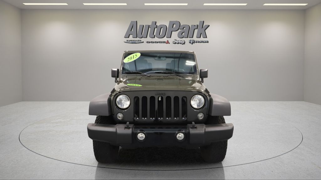 Used 2015 Jeep Wrangler Sport with VIN 1C4AJWAGXFL658609 for sale in Plymouth, IN