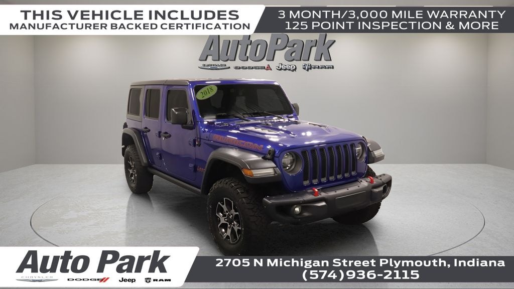 Certified 2018 Jeep Wrangler Unlimited Rubicon 4x4 SUV