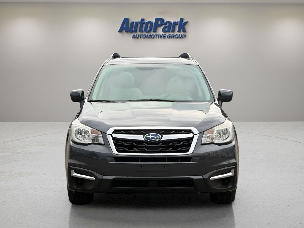 Certified 2018 Subaru Forester Premium with VIN JF2SJAEC1JH591569 for sale in La Porte, IN