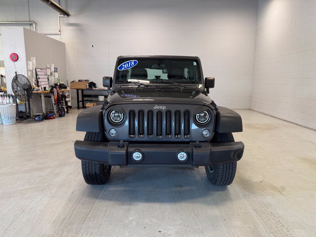 Certified 2018 Jeep Wrangler JK Unlimited Sport with VIN 1C4BJWDG6JL808532 for sale in Sturgis, MI