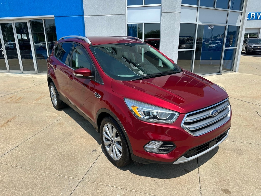 Used 2017 Ford Escape Titanium with VIN 1FMCU9J97HUB85392 for sale in Plymouth, IN