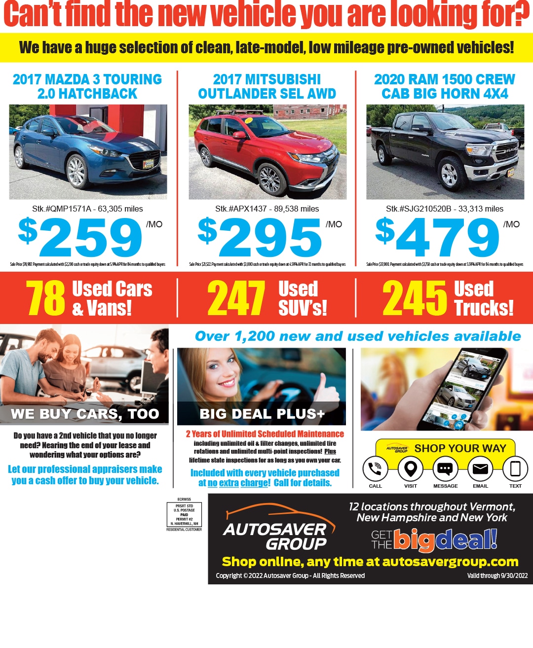 Autosaver Group Used Vehicle Flyer Autosaver Group