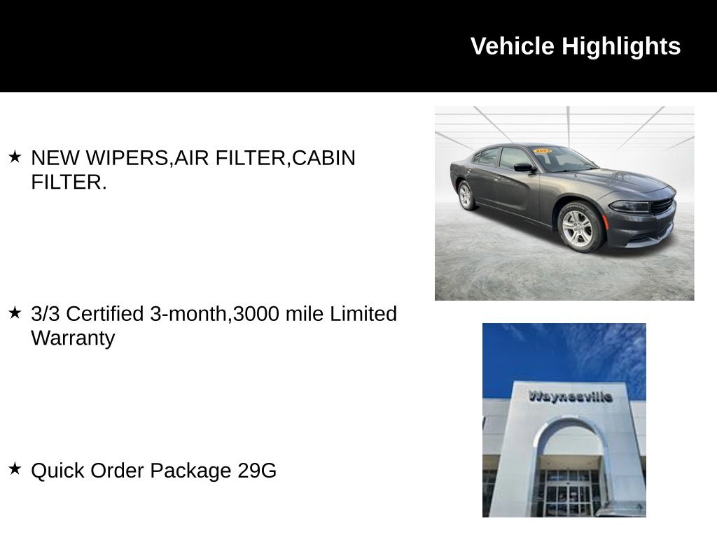 Used 2023 Dodge Charger SXT with VIN 2C3CDXBG7PH559723 for sale in Waynesville, NC