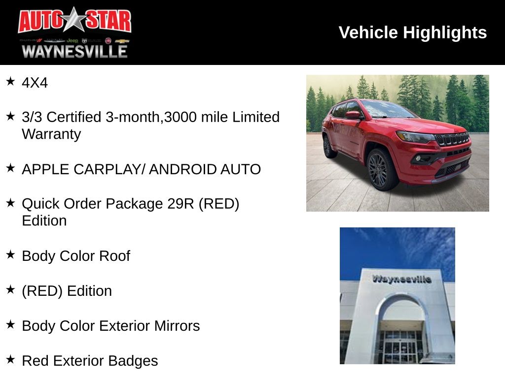Used 2023 Jeep Compass Limited with VIN 3C4NJDCN9PT568813 for sale in Waynesville, NC