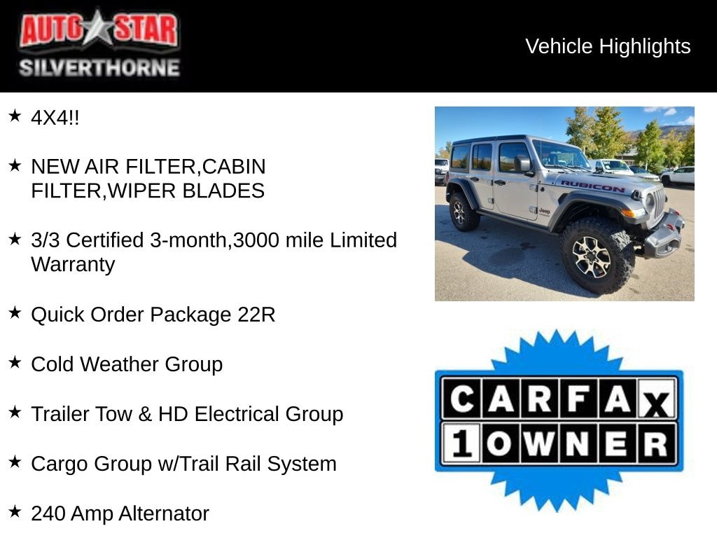 Used 2020 Jeep Wrangler Unlimited Rubicon SUV