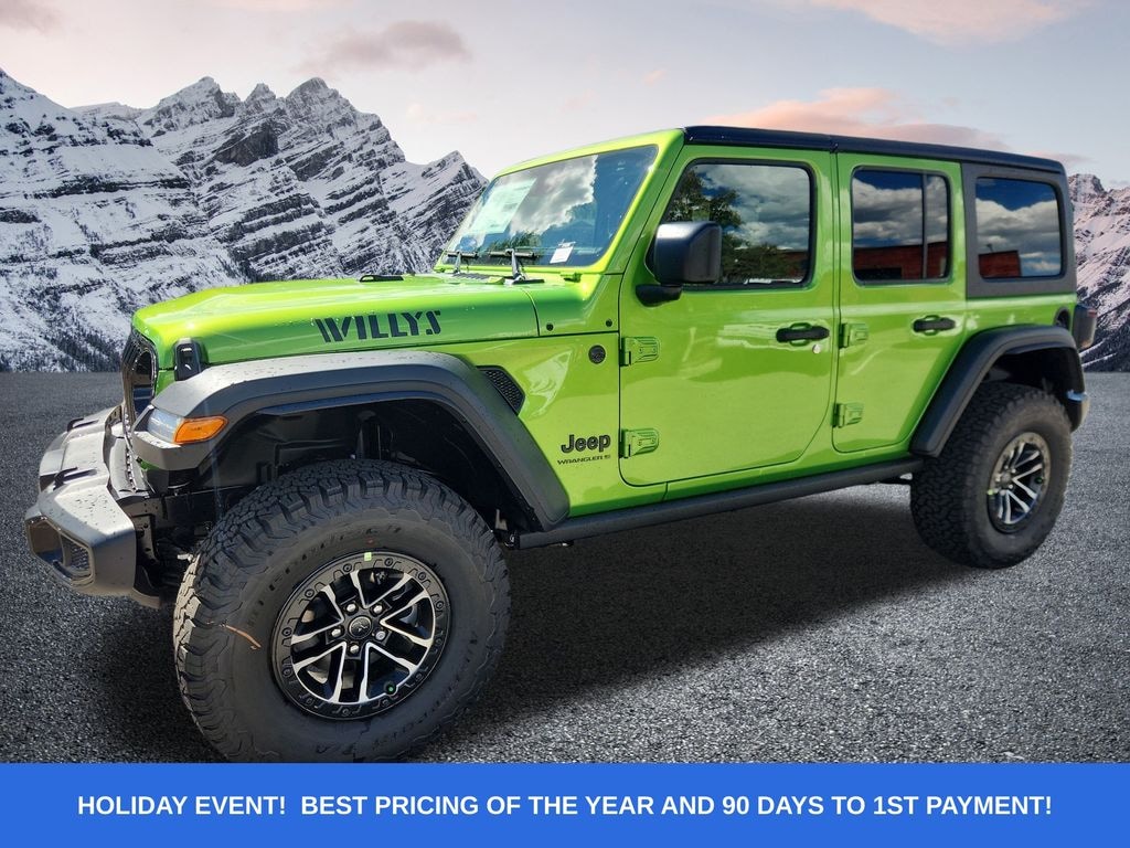 New 2025 Jeep Wrangler 4-DOOR WILLYS Sport Utility