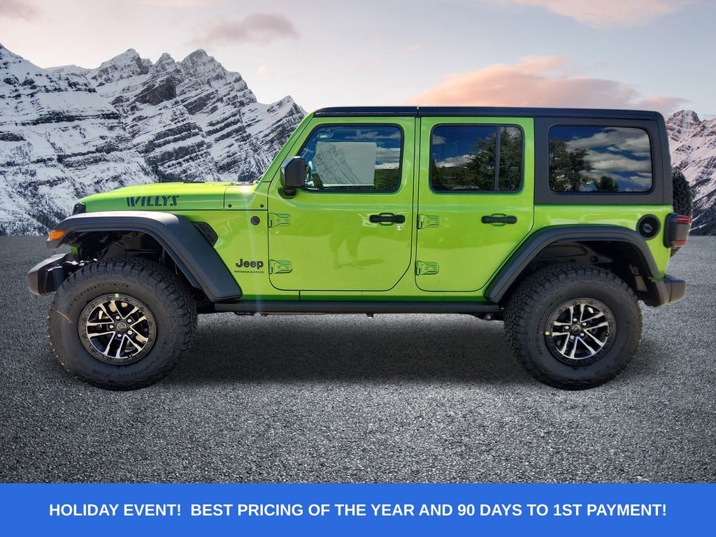 New 2025 Jeep Wrangler 4-DOOR WILLYS Sport Utility