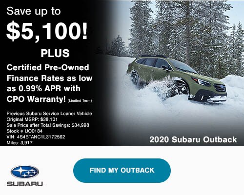 2020 Outback Loaner Offer