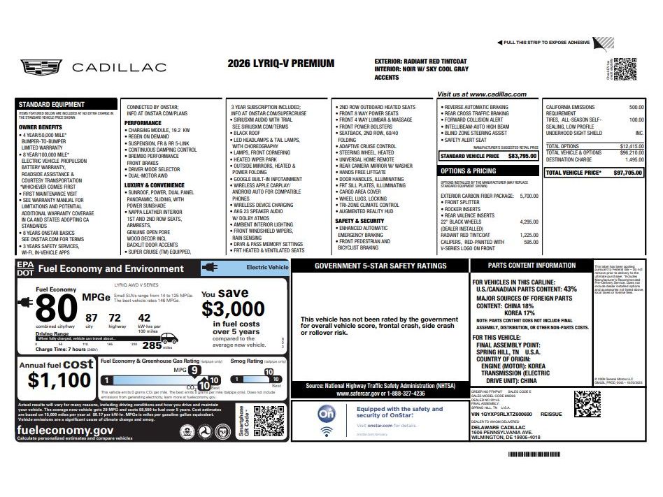 2026 Cadillac LYRIQ V Premium - Photo 35