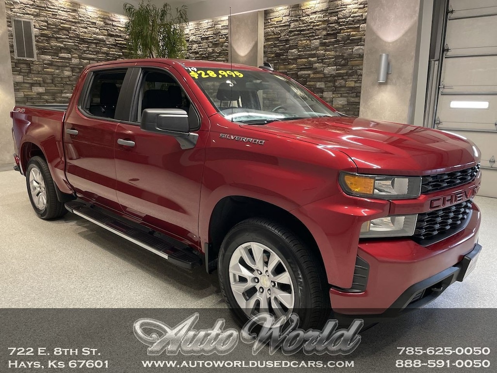 Used 2019 Chevrolet Silverado 1500 Silverado Custom Truck Crew Cab