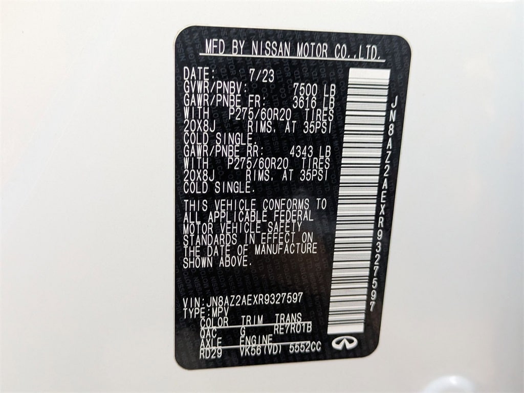 Thumbnail: 2024 INFINITI QX80 - 32