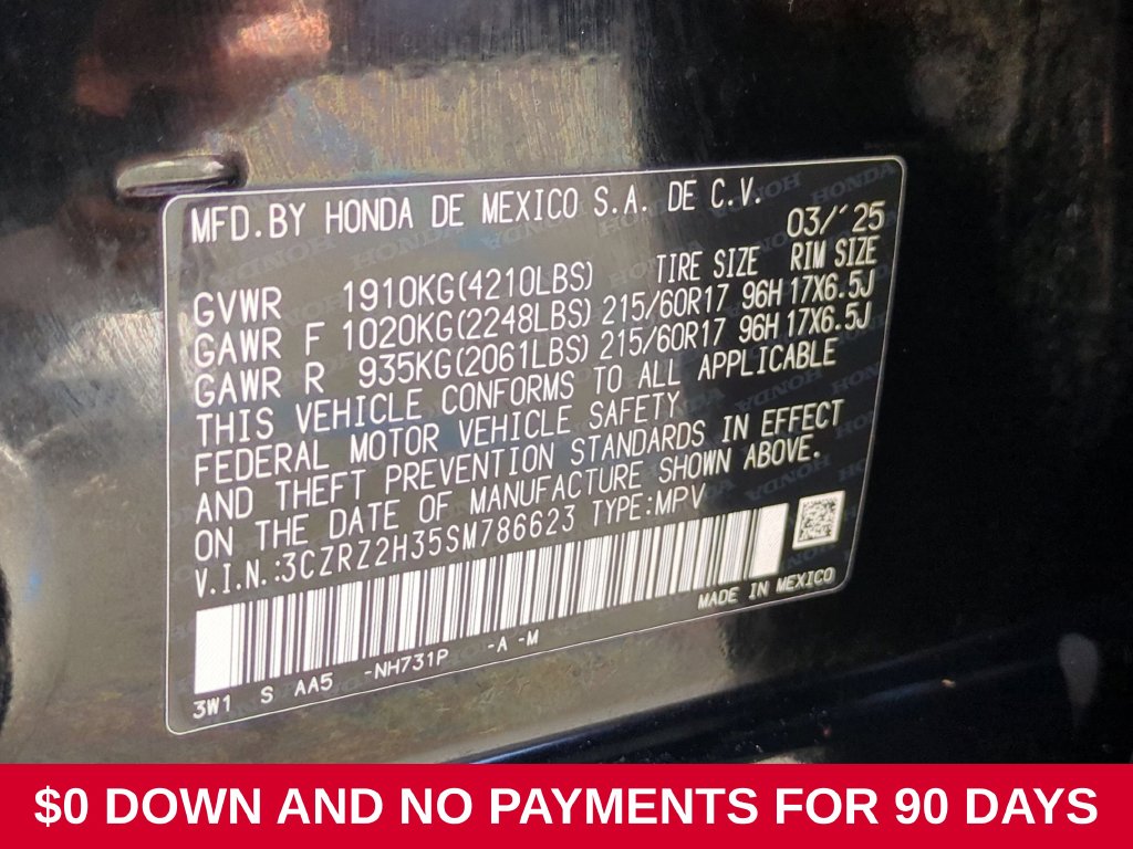 hnページ Used 2025 Honda HR-V For Sale at AVIS Car Sales | VIN