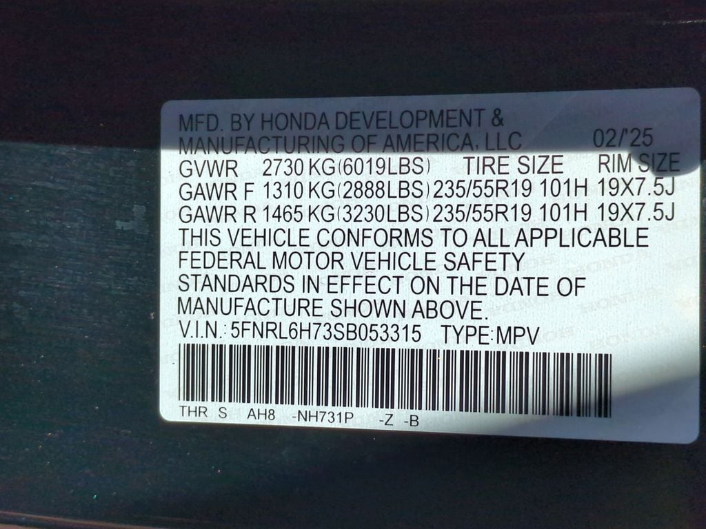 Thumbnail: 2025 Honda Odyssey - 33