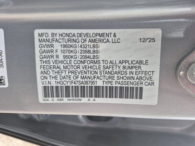 2025 Honda Accord SE - Photo 35