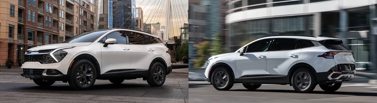 White Kia Sportage