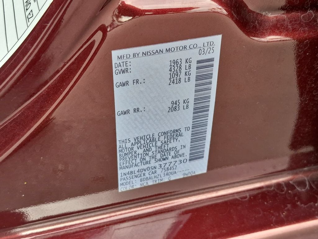2025 Nissan Altima SV - Photo 35