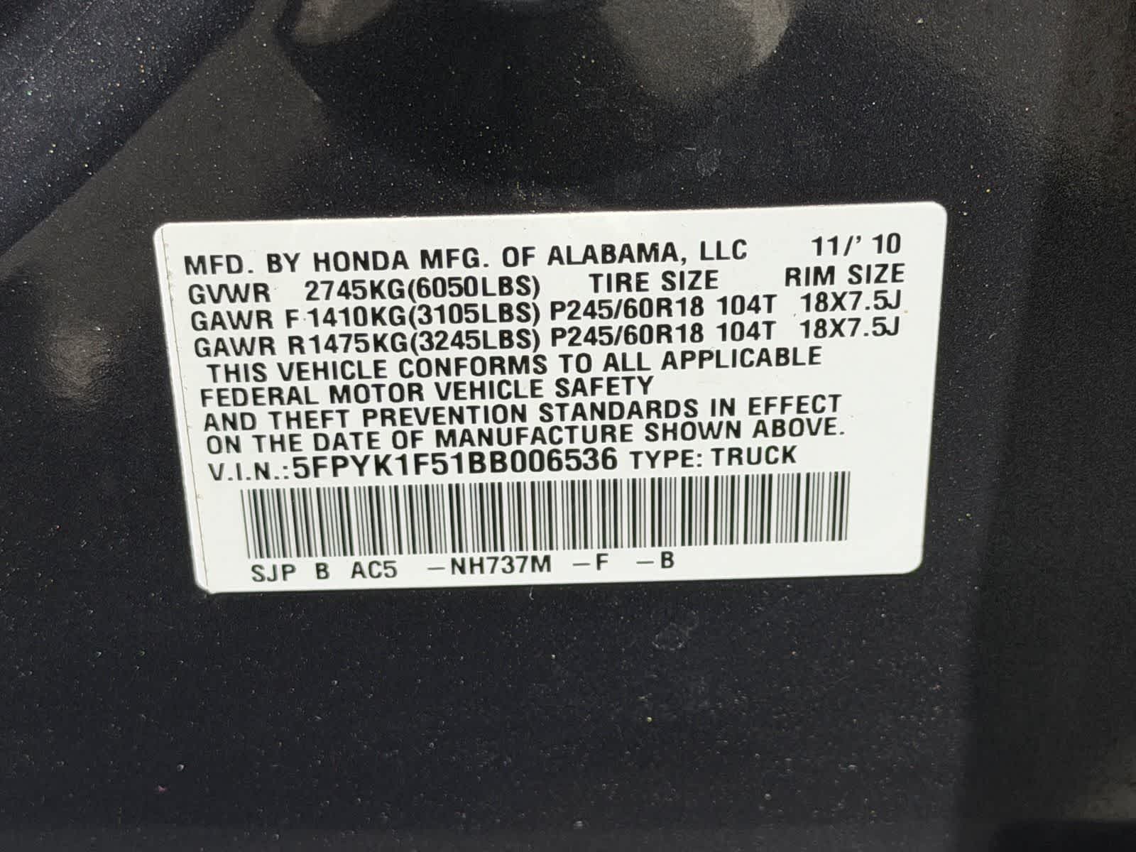 Thumbnail: 2011 Honda Ridgeline - 21